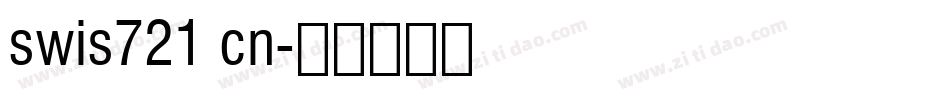 swis721 cn字体转换
